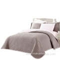 New product double embroidered design bedspread